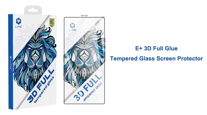 LITO 3D Full Glue Full Cover Tempered Glass Screen Protector for Samsung S24 Ultra